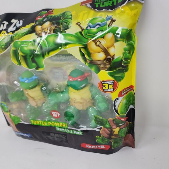 Goo Jit Zu Teenage Mutant Ninja Turtles 2 Pack Nickelodeon Leonardo Raphael - Picture 4 of 10